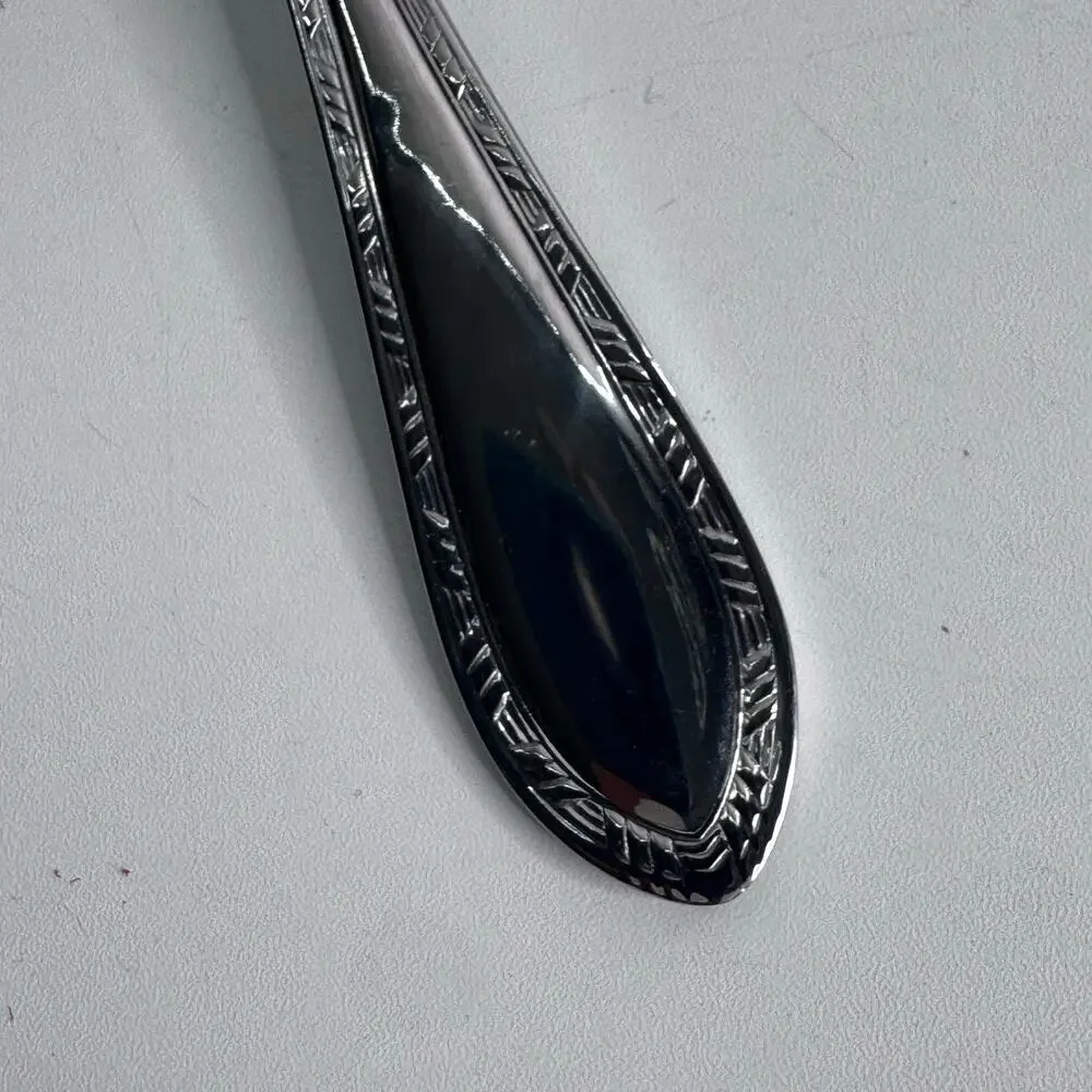 Reed & Barton Royal Braid Slotted Serving Spoon Stainless 18/10